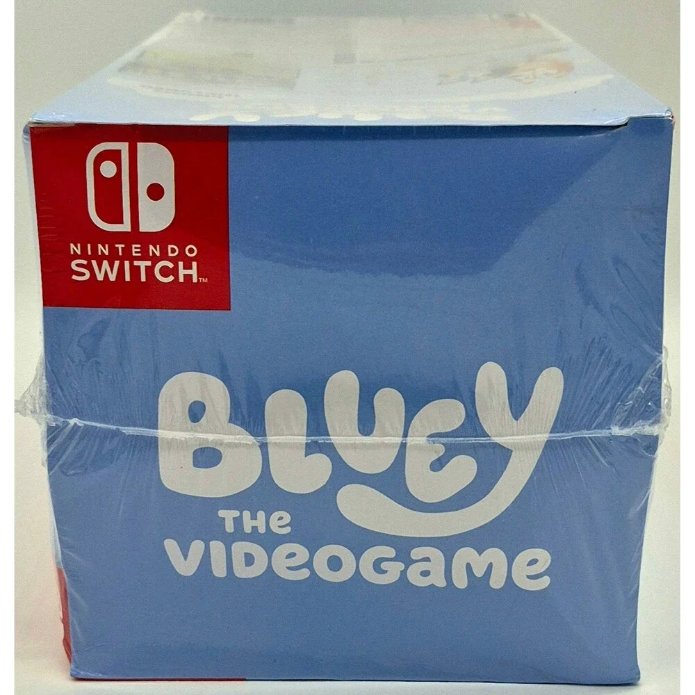 Bluey The Videogame Nintendo Switch Gnome Plush Bundle New Sealed Box Damage